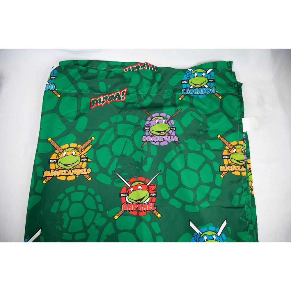 Nickelodeon TMNT Pillowcase Kids Toddler Flat Pillowcase Green Ninja Turtles